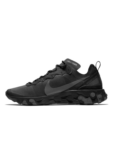 Кроссовки Nike React Element 55 Triple Black BQ6166-008 (0036)