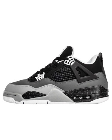 Sneakers Jordan 4 Retro Black Grey White Winter С МЕХОМ (2350272)