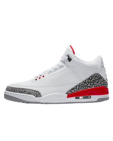 Sneakers Jordan 3 Retro White Red 398614-116 (2350357)