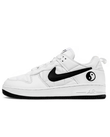 Sneakers Nike Air Force 1 low In Yan White Black Winter С ФЛИСОМ (2350529)