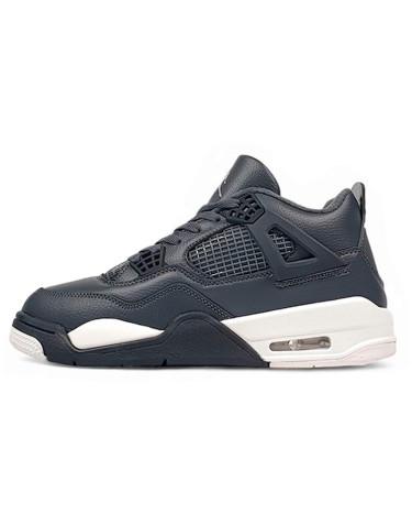 Sneakers Jordan 4 Grey Black White Winter С МЕХОМ (2351512)