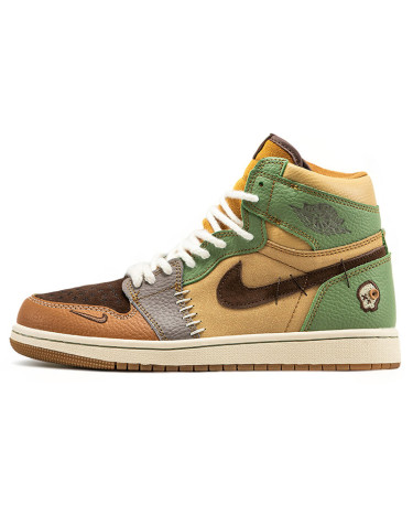 Sneakers Jordan 1 x Zion Williamson Voodoo Yellow Green Brown (2351656)