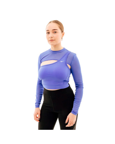 Топ з довгим рукавом Nike LS TOP CROPPED NVT FB5683-413 (2352167)