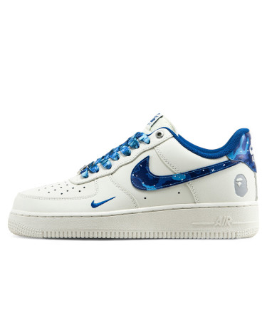 Кросівки Nike Air Force 1 Low x BAPE White Blue (2353183)