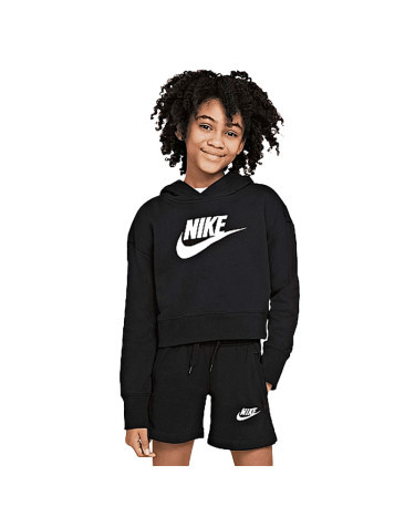 Кофта Nike NSW CLUB FT CROP HOODIE HBR DC7210-010 (2353865)