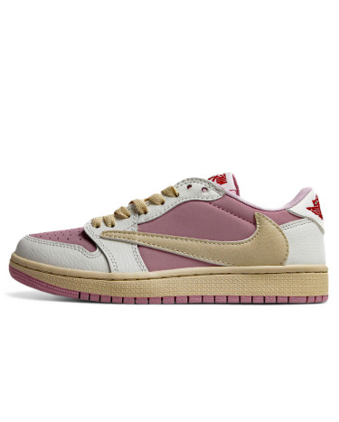 Sneakers Jordan 1 Low x Travis Scott Pink White Beige (2354536)