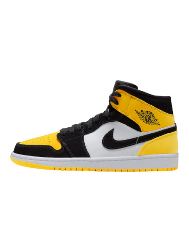 Sneakers Jordan 1 Mid Yellow Toe Black 852542-071 (55566)