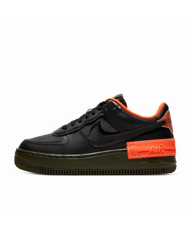 Кросівки Nike Air Force 1 Shadow Black Hyper Crimson Cargo Khaki CQ3317-001 (55827)