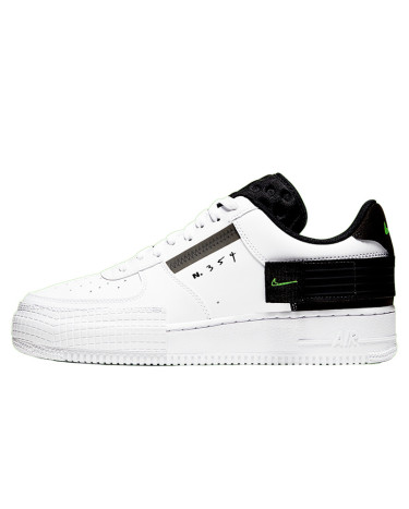 Кросівки Nike Air Force 1 Type White Black Volt AT7859-101 (55874)