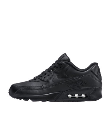 Кроссовки Nike Air Max 90 Leather Black 302519-001 (55951)