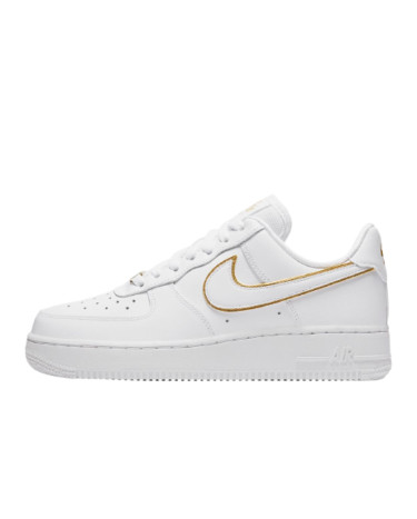 Sneakers Nike Air Force 1 Low Icon Clash White Metallic Gold AO2132-102 (56020)