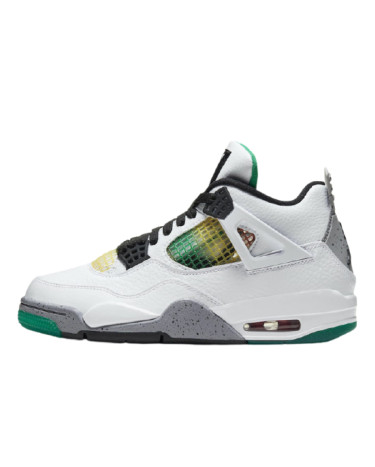 Кроссовки Jordan 4 Retro Lucid Green Rasta AQ9129-100 (56152)