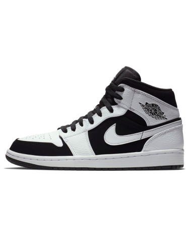 Sneakers Jordan 1 Mid White Black 554724-113 (56170)