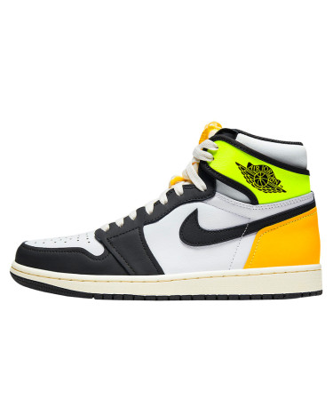Sneakers Jordan 1 Retro High White Black Volt University Gold 555088-118 (56202)