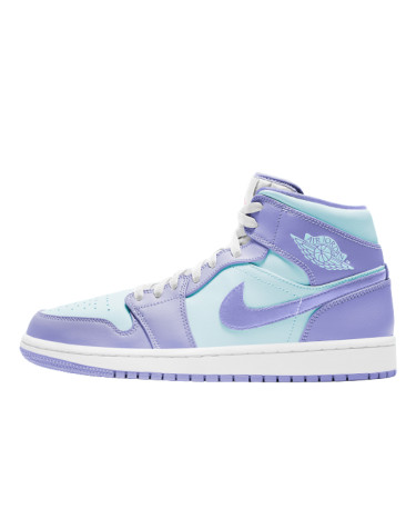 Кроссовки Jordan 1 Mid Purple Aqua 554724-500 (56232)