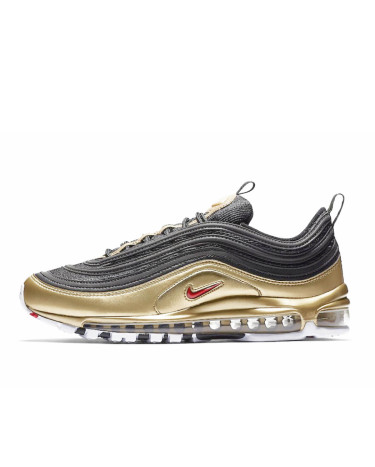 Кроссовки Nike Air Max 97 Black Metallic Gold AT5458-002 (56361)