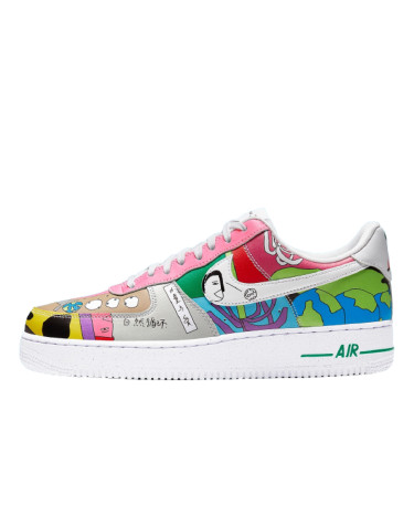Кроссовки Nike Air Force 1 Flyleather Ruohan Wang CZ3990-900 (56431)