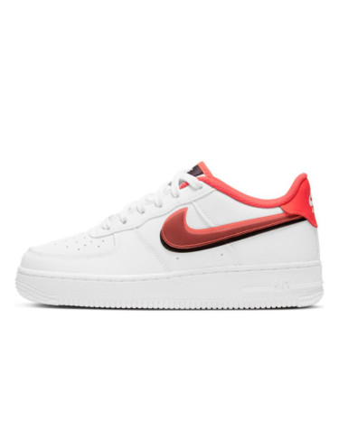 Кроссовки Nike Air Force 1 LV8 Double Swoosh White Bright Crimson CW1574-101 (56433)