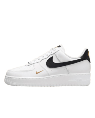 Кросівки Nike Air Force 1 Low 07 Essential White Black Gold Mini Swoosh CZ0270-102 (56435)