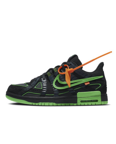 Sneakers Nike Air Rubber Dunk Off-White Green Strike CU6015-001 (56472)