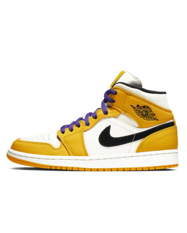 Sneakers Jordan 1 Mid SE Lakers 852542-700 (56576)
