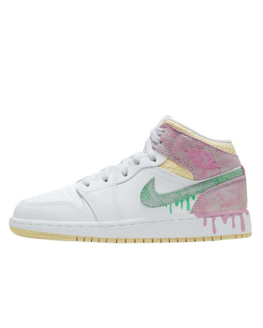 Sneakers Jordan 1 Mid Paint Drip DD1667-100 (56610)