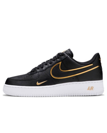 Кроссовки Nike Air Force 1 Low '07 Black Metalic Gold DA8481-001 (56692)