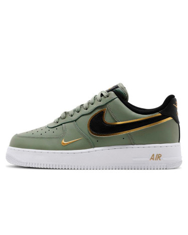 Sneakers Nike Air Force 1 Low '07 Double Swoosh Olive Gold Black DA8481-300 (56693)