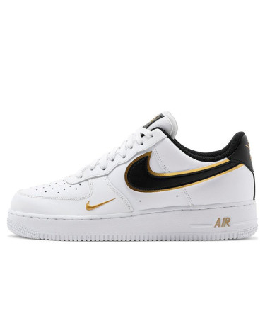Кроссовки Nike Air Force 1 Low '07 Double Swoosh White Metallic Gold DA8481-100 (56694)
