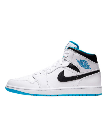 Кросівки Jordan 1 Mid Laser Blue 554724-141 (56763)