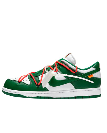 Sneakers Nike Dunk Low Off-White Pine Green CT0856-100 (56941)
