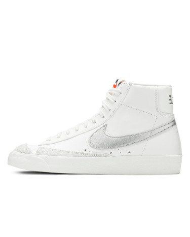 Sneakers Nike Blazer Mid 77 White Silver Metallic CZ1055-112 (57043)