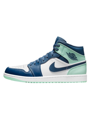 Кроссовки Jordan 1 Mid Mystic Navy Mint Foam 554724-413 (57050)